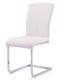 Modern Leather Dining Chairs Metal Legs With Stainless Steel Frame