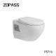 650*350*805mm Two Piece Space Saving Toilets Rimless Wall Mounted