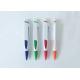 White Plastic Ball Point Pen with Rubber and logo for Promotion (P3025)