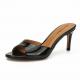 2023 Fashion High Quality Slip-on Pure Color High Heels Sexy Mules Open Toe Women Sandals
