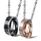 New Fashion Tagor Jewelry 316L Stainless Steel couple Pendant Necklace TYGN061