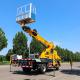 hydraulic telescopic boom elevating high altitude working height aerial work platform truck for sale