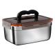 OEM Metal Food Storage Containers 3500ml Stainless Steel Sealed Containers