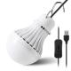 Powerful Commercial LED White Light Bulbs Energy Saving With ON/OFF Cable