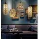 3D Colorful Lampshade Glass Pendant Lights Novelty Bar Restaurant Pendant Lamp E27 110-240V Suspended Luminaire