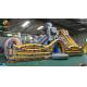 Cartoon Inflatable Play Park For Toddlers / Indoor Inflatable Theme Park