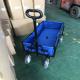 Steel Frame Folding Beach Wagon Collapsible Festival Trolley Camping Utillty