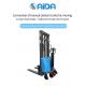 2T Load Capacity 2 Way Entry Forklift Walkie Stacker With CE Electric Lifter