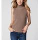 Cutaway Sleeveless Knit Pullover Sweater Merino Wool Material Thin For Female