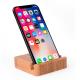 Mini Portable Wooden Phone Charger , 120g Wood Color Phone Charging Dock
