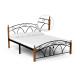 Waterproof Queen Size Metal Bed Strong Load Bearing Capacity Simple Style