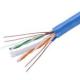 Polyethy Lene Cat6 UTP Lan Cable 0.57mm Solid Copper 550Mzh ETL Pass Permlink Test