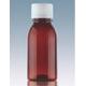 Water Liquid Medicine Bottle 60ml Brown Polyester PET Anti Theft Cover