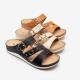 BS086 Manufacturers New Style Sandals For Women'S Outer Wear Wedge Heel Hollow Casual Beach Slippers Sandals PU Women'S