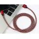 1M 3FT Snow Nylon Braid Lightning Cord USB A Compatible With IPhone