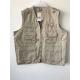 Mens classic vest，mens waist coat, 046 CCTV vest in 100% cotton fabric, stone/beige colour, S-3XL