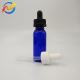 15ml Customized Logo Plastic Dropper Bottles Smooth Surface Transparent Black Customize