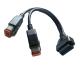 Compatible OBD2 Y Cable Female To 4PIN 6PIN For Harley Motorcycle