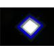 12W + 4W Multi Coloured Downlights , Square White Blue Color Changing Led Recessed Lighting