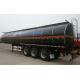 Heating Asphalt Tank Semi Trailer 35 - 60cbm 3 Axle Insulated Tanker Trailers