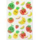 Pretty Design Custom Puffy Stickers / Puffy Fruit Stickers Easy Removable