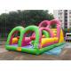 Outdoor Colorful Kids Inflatable Interactive Game With Big Double Slide