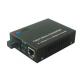 Single Mode Optical To Ethernet Converter Black Color Auto Negotiation Capability