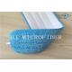 Blue Color Microfiber Stripe Twisted Pile Fabric Mop Heads Mop Replacement Pads