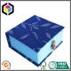 Square Shape Blue Color Gift Paper Box; Satin Close Luxury Paper Box