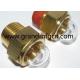 Reducers Brass oil levels sight gauge 1/2 Round Oil Sight Glass with Gauge Port clear sight window