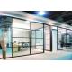 Straight Shape Sliding Glass Partition Walls For Office / Conference Room