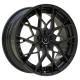 19 Inch 2 Piece Forged Wheels Gloss Black Spokes For 2019 Audi RS3 Stepped Lip Rims