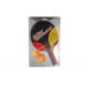 Single Racket with 2 Yellow Balls Blister Packing 1.5mm Sponge Pimple Out Rubber