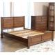 Handmade Queen Size Wood Bed Frame , Natural Solid Wood King Size Bed Frame