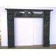 Oem Polished Hand Carved Black Marble Fireplace Surround