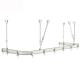 Heavy Duty Curved Aluminum Pole Bay Window Rod Bendable Curtain Track Rail for Room Divider