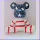 Shenzhen 7 inches (18 cm ) THE US FLAG fashion momo bear gloomy bear promition gifts toy