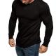 Manufacturer Fashionable Spandex Polyester Long Sleeve Muscle Slim Blank Men T Shirts