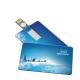 Promotional Card USB Drives  8.4*5.2*0.2cm Plastic logo customized