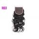 Eco Brazilian Water Wave Human Hair , 4 * 4 Lace Closure Without Chemical