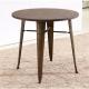 YLX-1021 Wood Round Table with Steel Leg for Restaurant