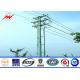 Conical 138kv Power Tower Transmission Pole 30m / 60m