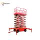 Aluminum Platform Material Mobile Scissor Lift Customizable and for 500-2000kg Loads