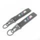 Custom Woven Label Lanyard - Premium Fabric & Metal Clasps - Brand Your Style with Durable Key Organizer