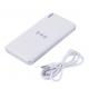 Slim Wireless Charging Power Bank 2 In 1  5v 2a  Black White Color  A Grade Li - Polymer Battery