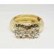 Fashion bowknot Crystal Bracelet Bangle for Women Gold Silver Color Wedding Bracelets & Bangles Jewelry