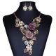 Retro personality exaggerated necklace alloy hollow flower diamond necklace / Necklaces