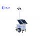 PTZ Camera 9m Height Mobile Sentry Surveillance Trailers Solar IP65