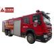 Foam Large Fire Truck Howo 276kw Max Power 6x4 Driving Type 9 Forward Gear