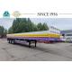 New Style 3 Axle 40ft Dropside Flatbed Trailer Exported To Tanzania